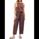 thumbnail image 1 of Conjunto de 2 Piezas de Cuadros para Mujer, para Vacaciones en la Playa, Verano, Camiseta Sin Mangas, Pantalones y Traje. Rojo Óxido XXL, 1 of 10