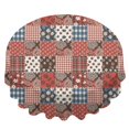 thumbnail image 2 of Pioneer Flower Floral Print Pattern Round Tablecloth 60 X 60 Inch, Wrinkle Resistant Wipeable Table Cloth for Kitchen Dining Picnic Patio Party, 2 of 6