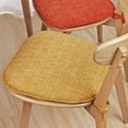 thumbnail image 2 of Inteprter Cojín para silla, suave y cómodo, desmontable y lavable, antideslizante, para sillas de comedor Decoración del hogar amarillo tierra, 2 of 6