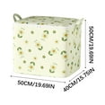 thumbnail image 3 of Latrodar Storage Containers with Lids Double Zipper Storage Containers Travel Underbed Storage Floral Print Travel Organizer Bags Heavy-Duty for Blanket Comforters Clothing Sheet Toys 1PC, 3 of 5