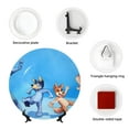 thumbnail image 5 of Lsque Bluey Pattern Ceramic Decorative Plate Decorative Plates with Display Stand Personalized Porcelain Plate Ceramic Ornaments for Wall Hanging Decoration-8in, 5 of 6