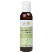Aura Cacia Aromatherapy Massage Cream - Unscented - 4 oz