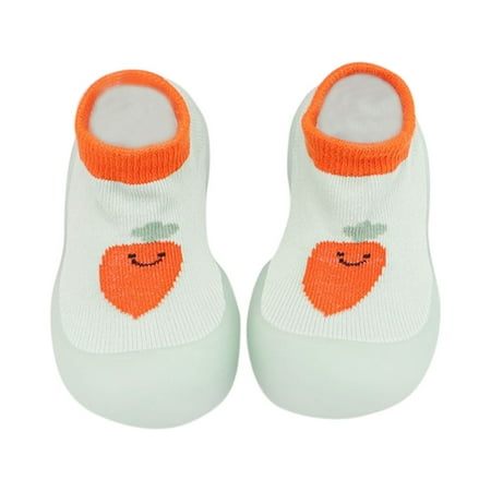 

Siilsaa Baby Walking Shoes Toddler First Walking Shoes Non-Skid Indoor Baby Sneakers Soft Sole Non Slip Breathable Lightweight Baby Shoes Mint Green 0-6 Months