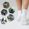 thumbnail image 6 of 6 Pairs Women's Running Ankle Socks Athletic Sport Socks Cushioned, 6 of 6