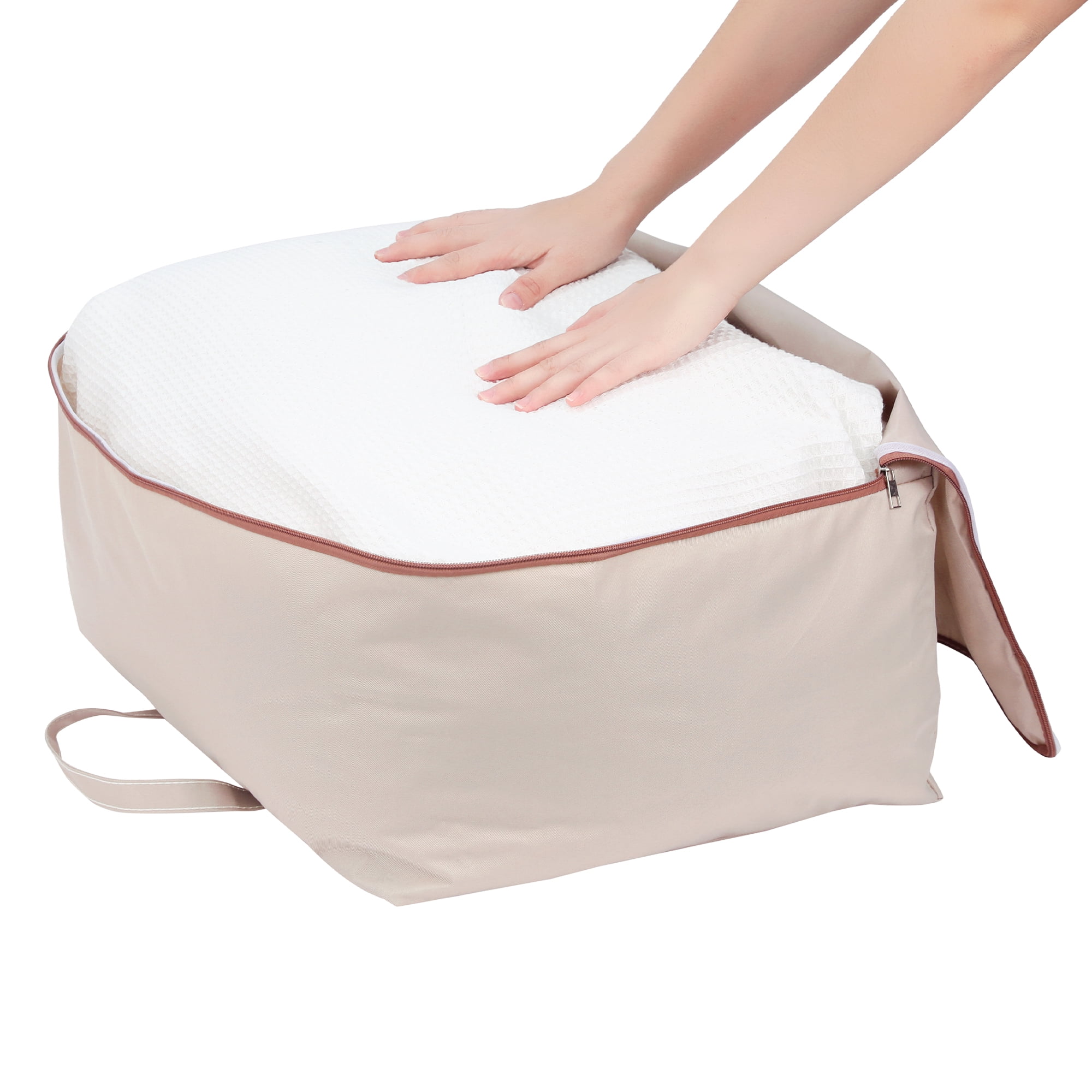 Unique Bargains Foldable Storage Bags w Handles for Closet Organizers 18.5x8.5x15.5in