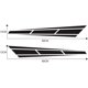 thumbnail image 5 of Kunmingshisd (800x120 mm) 2 piezas de calcomanías a rayas para el cuerpo del capó del automóvil, calcomanías gráficas universales de PVC con rayas para el capó, calcomanías exteriores con rayas latera, 5 of 5