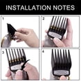 thumbnail image 5 of Paquete de 10 guías de corte para cortadora: de 1/16 de pulgada a 1 pulgada, se adapta a la mayoría de cortadoras Wahl, 5 of 5