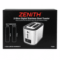 thumbnail image 5 of Tostadora Digital Zenith de 2 Rebanadas con Pantalla LED y 7 Niveles de Dorado, Acero Inoxidable - 77505, 5 of 5