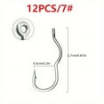 thumbnail image 4 of 12pcs High Carbon Steel Fishing Hooks - Ultra Sharp, Barbed, Automatic Flip Design for Effortless Catching - Ideal for Carp & Various Fish Species - Durable Gray Hooks with Enhanced Grip, 4 of 9