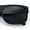Matte Black - Black, variant on Mens Kush Narrow Rectangle Horn Rim All Black Street Gangster Sunglasses Shiny Black