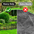 thumbnail image 2 of Dogelsy Decorative Garden Fence, 54ft x 32in, 21 Panels + 3 Gates, No Dig Metal Dog Fence for Yard, Patio | Black-Silver, 2 of 6