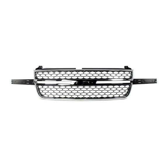 For Chevy Silverado 1500 2003 2004 2005 2006 Grille | Mat Black | w/ Chrome FRame | GM1200589 | 19122337