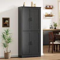 Pantry Cabinet,70" Tall Kitchen Pantry Cabinet with 2 Doors and 3 Adjustable Shelves, Freestanding Cupboard, Modern Storage Cabinet for Bathroom, Dining Room, Living Room