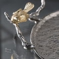thumbnail image 3 of CC Home Furnishings Small Aluminum Tray with Birds Perched Handles - 14" - Silver, 3 of 4