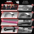 thumbnail image 5 of ROALW Olympic Barbell, 2-inch Weight Bar for Strength Training. 7ft Olympic Bar, 1000lb Plus Capacity, Chrome/Zinc Plating, knurled Grip for Bench Press Deadlift Squat, Pink, 5 of 8