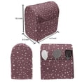 thumbnail image 5 of Abstract Lounger Chair Bag, Simplistic Style Randomly Arranged Dots Circles Illustration Pattern, High Capacity Storage with Handle Container, Lounger Size, Mauve Taupe Champagne, by Ambesonne, 5 of 5