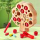 thumbnail image 5 of Juguete de habilidad motora fina para niños pequeños – Juguete magnético para árbol frutal para recoger manzanas – Rompecabezas de clasificación de colores y formas de madera – Juguete educa, 5 of 5