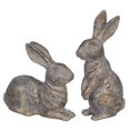 thumbnail image 1 of Raz Imports Botanical Farmhouse 9" Rabbit, Set of 2 Figurines, 1 of 1