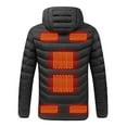 thumbnail image 2 of Heated Performance Shell Jackets Outdoor Warm Clothing Heated For Riding Skiing Fishing Charging Via Heated Coat Heating Winter Coat for Men and Women, 2 of 7
