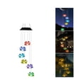 thumbnail image 3 of Wosthever Campanas de viento solares luces colgantes impermeables luz que cambia de Color teñido liso campana de viento lámpara de estatuilla Iluminación y accesorios Rojo, 3 of 6