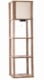 better homes and gardens crossmill shelf floor lamp