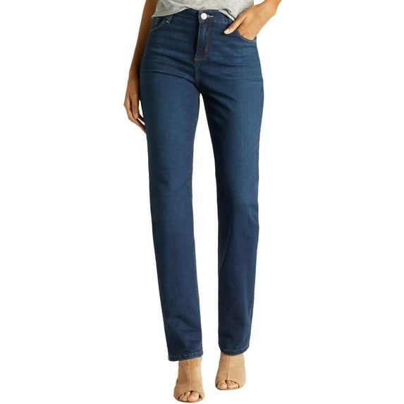 Lee Petite Relaxed Straight Leg Slim Fit Jeans 6P Black