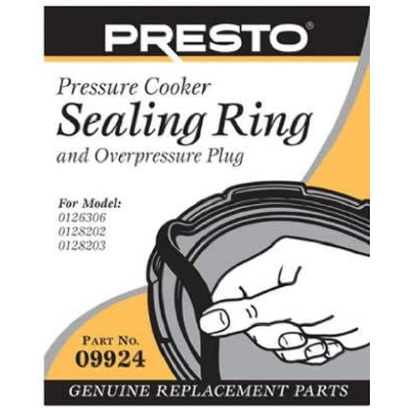 Presto Pressure Cooker Sealing Ring With Over Pressure Plug Only Fits Super Six Model No 01263