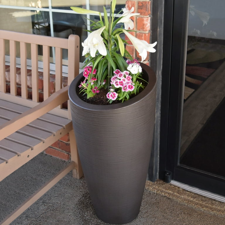 Modesto 32in Tall Planter - Espresso Modesto 32in Tall Planter - Espresso