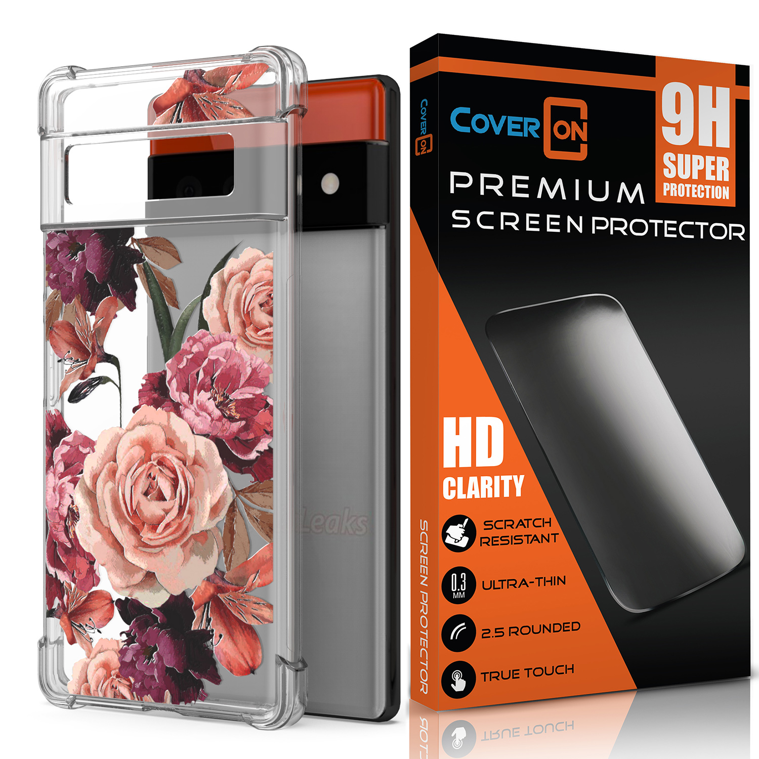 CoverON Phone Design for Google Pixel 6 Case and Screen Protector