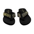 thumbnail image 4 of Juicy Couture Womens Smirk Animal Print Thong Flip-Flops, 4 of 8