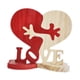 thumbnail image 3 of Adornos de madera Macarena en forma de corazón Decoración de mesa 12cm x 12cm, 3 of 8