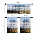 thumbnail image 4 of LALILO Kitchen Curtains and Valances Set of 3 36" Autumn Window Treatment Tiers for Window Decor, 4 of 5