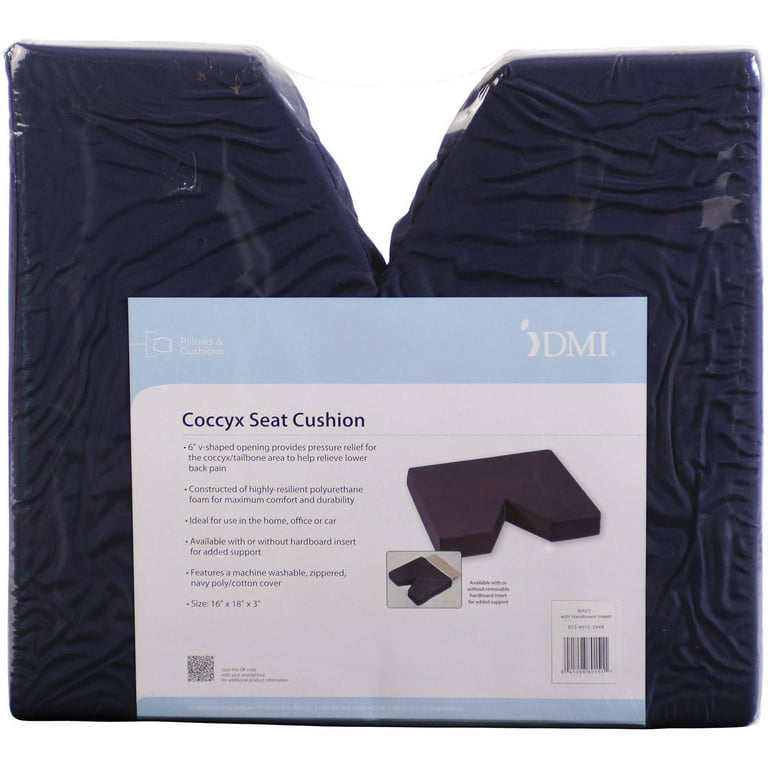 DMI 17.32-in x 14.17-in Foam U-shaped Coccyx Cushion in the Orthopedic  Pillows & Cushions department at