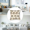 thumbnail image 5 of BANET Throw Pillow Cushion Cover Pack of 2, Repetitive Pattern with Dark Grey Handmade Dessert, Zippered Double-Side Digital Print Decor, Brown 22x22in, 5 of 7
