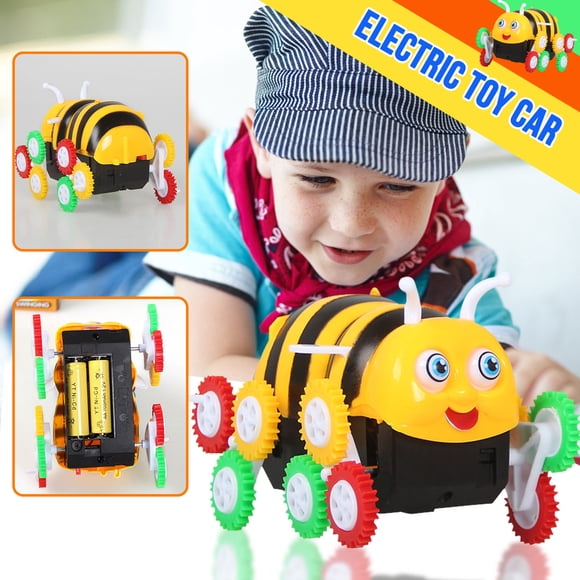Uklsqma Dumpers Car Stunt Toy for Kids | Battery Operated 2Xaa (Not Included) | Durable Flip and Turn Action | Bright Colors | 11.5 X 8.5 X 9 Cm | Novelty Children’S Remote-Free Play Vehicle