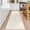 Beige Grey, variant on Modern Runner Rugs 2x6 Narrow Solid Color Hallway Rugs, Non-Shedding Low Pile Accent Carpet, Foldable Ultra-Thin Indoor Floor Cover for Laundry Room, Bedroom, Kitchen, Beige Grey