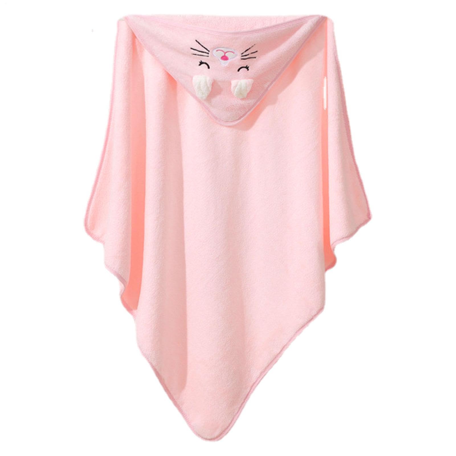 Hooded Towel - Bath Towel with Bear Ears for Newborn, Babie, Toddler, Infant - Absorbent Large Baby Towel - 31.5 x 31.5 Inch