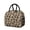 Black and Brown, variant on Black and Pink Leopard Print Insulated Leakproof Lunch Box for Work, Lunch Bag for Women Men, Loncheras Para Mujer for Beach Travel Picnic Camping