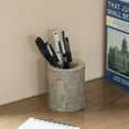 thumbnail image 5 of Set of 3 Rustic Wooden Round Handcrafted Holder Organizer for Flatware Utensil and Supplies, 5 of 7