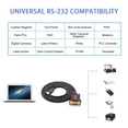 thumbnail image 4 of USB Type C to RS232 DB9 Serial(9-Pin) Converter Adapter Cable with a Male to Female Connector, Compatible with MAC OS, Windows, Android, Linux USB C Device (5 FT), 4 of 12