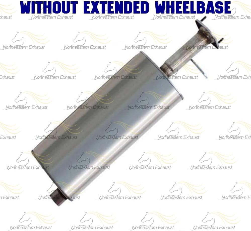 Northeastern Exhaust Stainless Steel Center & Rear Muffler Exhaust System Kit Fits 2004–2005 Isuzu Ascender 4.2L – Direct Fit