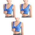 thumbnail image 1 of Guardurnaity 3 pack/lot Support Bra - Transpirable para máxima comodidad Cómodo Nylon Seamless Bras Top Fitness Sports Bra azul XL Type3 NO3, 1 of 6