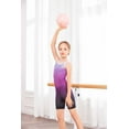 thumbnail image 3 of Oudiya Girls' Gymnastics Leotards With Shorts Sparkly Biketards Sleeveless Cute Ballet Dancewear Purple for 4-5Y, 3 of 8