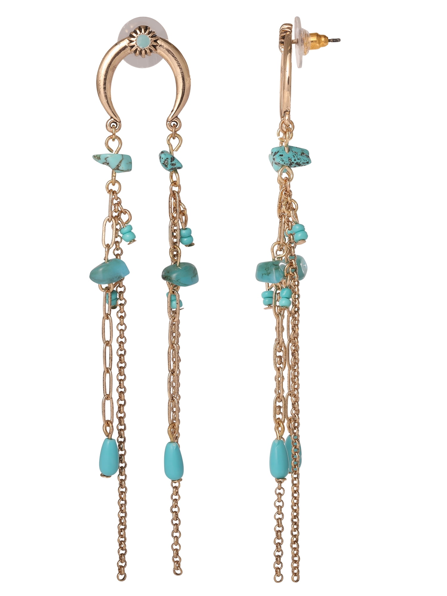 Jessica Simpson Women’s Faux Turquoise Dangle Drop Earrings