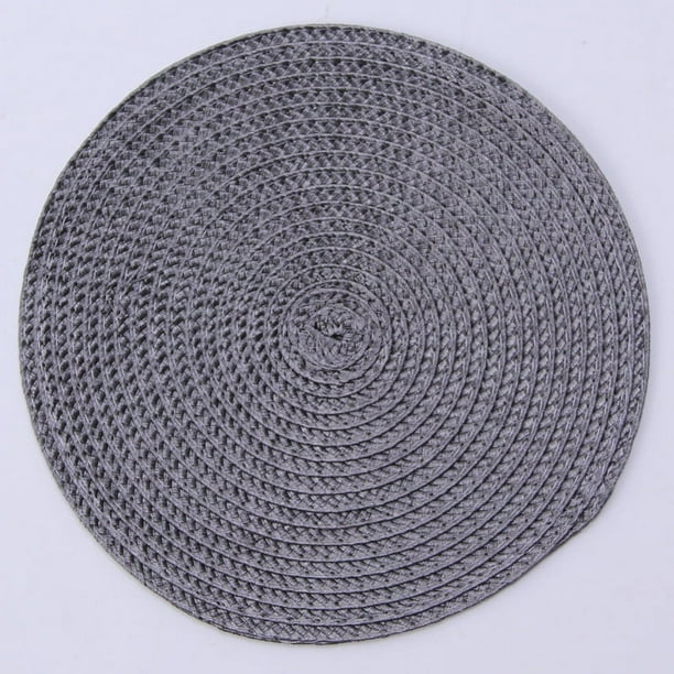 Juego de manteles individuales redondos de tejido - 1 mantel individual aislante térmico para mesa de comedor, decoración de cocina impermeable y a prueba de aceite, mantel individual de