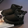 thumbnail image 4 of lnmuld Winter Warm Lined Ankle Boots for Girls Snow Boots Teens Cozy Soft Sole Outdoor Traction Cold Weather Footwear Size:14.5, 4 of 8