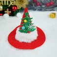 thumbnail image 3 of Visland Pet Headgear Pet Christmas Hat Adjustable Dress Up Fabric Xmas Tree Elk Style Dog Cat Cosplay Xmas Hat Pet Supplies, 3 of 4