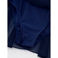 thumbnail image 6 of DPOIS Little Big Girl Figure Ice Skating Ballet Gymnastics Leotard Dress Navy Blue 10, 6 of 7