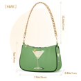 thumbnail image 3 of FORMRS Womens Shoulder Bag with Chain Strap Clutch Purse Cute Tote Handbag, Green Lemon Juice, 3 of 7