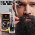 thumbnail image 3 of Easy One-Comb Men's Beard Dye & Mustache Color Kit - Natural Fruit & Vegetable Extracts for Black Hair - Permanent & Mess-Free Gray Coverage, 3 of 8